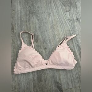 H&M Light Pink Scalloped Bralette
